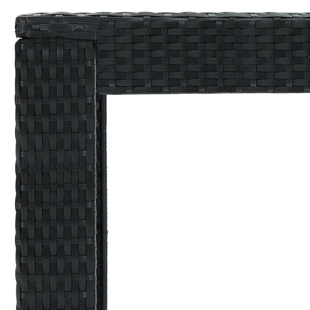 5-Tlg. Gartenbar-Set Mit Kissen Poly Rattan