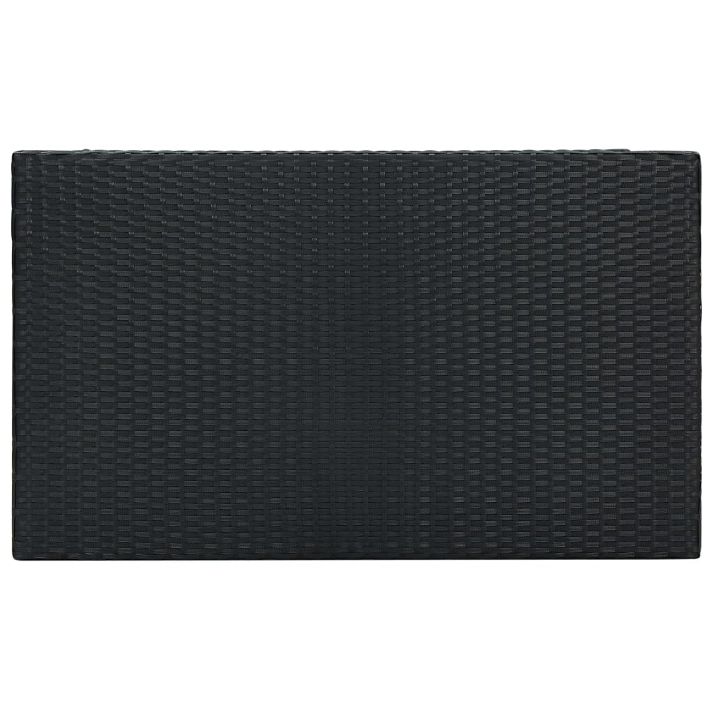 5-Tlg. Gartenbar-Set Mit Kissen Poly Rattan