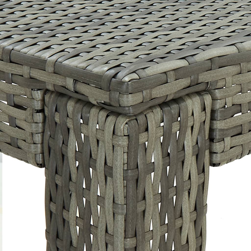 5-Tlg. Gartenbar-Set Mit Kissen Poly Rattan