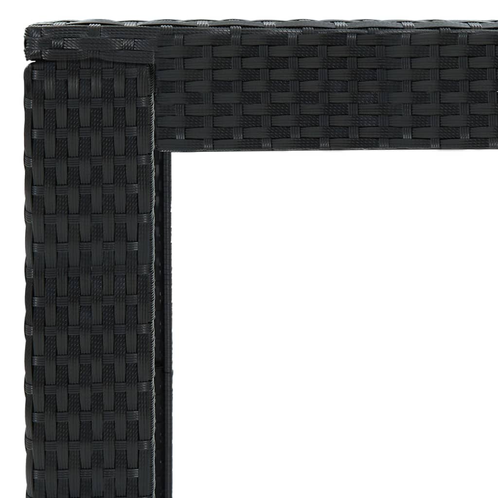 7-Tlg. Gartenbar-Set Mit Kissen Poly Rattan