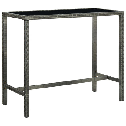 9-Tlg. Gartenbar-Set Mit Kissen Poly Rattan