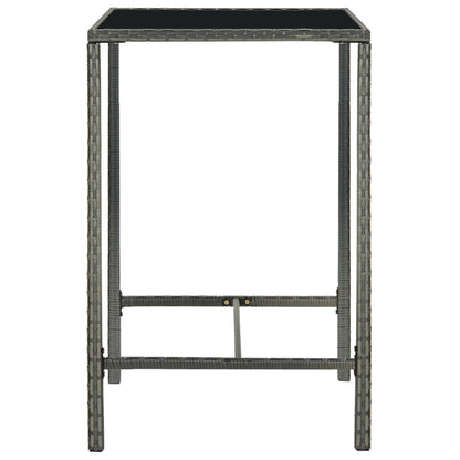 3-Tlg. Gartenbar-Set Poly Rattan