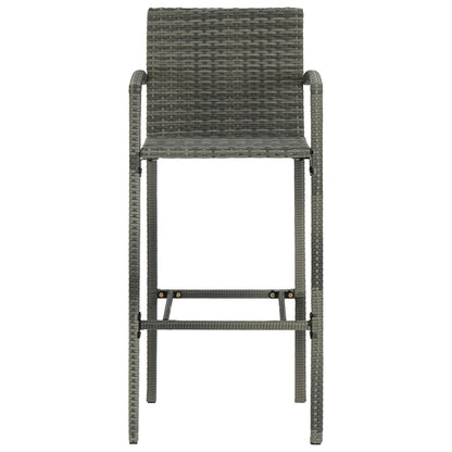 3-Tlg. Gartenbar-Set Poly Rattan