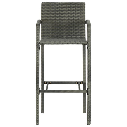 5-Tlg. Gartenbar-Set Poly Rattan