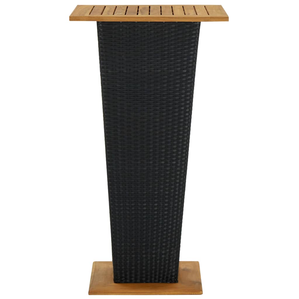 5-Tlg. Gartenbar-Set Mit Kissen Poly Rattan