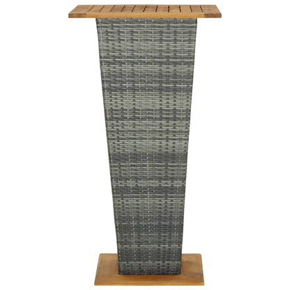 5-Tlg. Gartenbar-Set Mit Kissen Poly Rattan