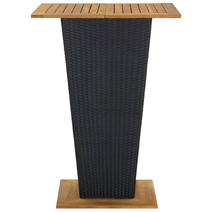 5-Tlg. Gartenbar-Set Mit Kissen Poly Rattan