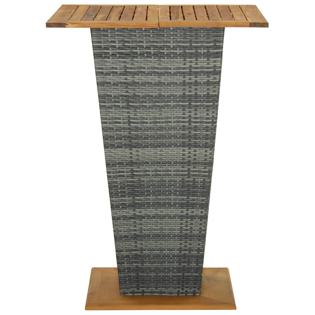5-Tlg. Gartenbar-Set Mit Kissen Poly Rattan