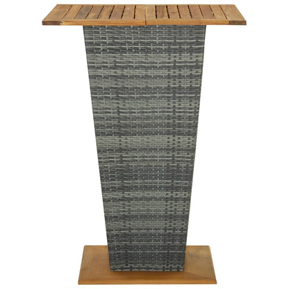 5-Tlg. Gartenbar-Set Mit Kissen Poly Rattan