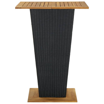 9-Tlg. Gartenbar-Set Mit Kissen Poly Rattan