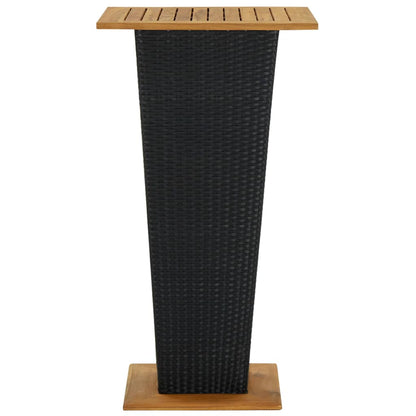 5-Tlg. Gartenbar-Set Mit Kissen Poly Rattan