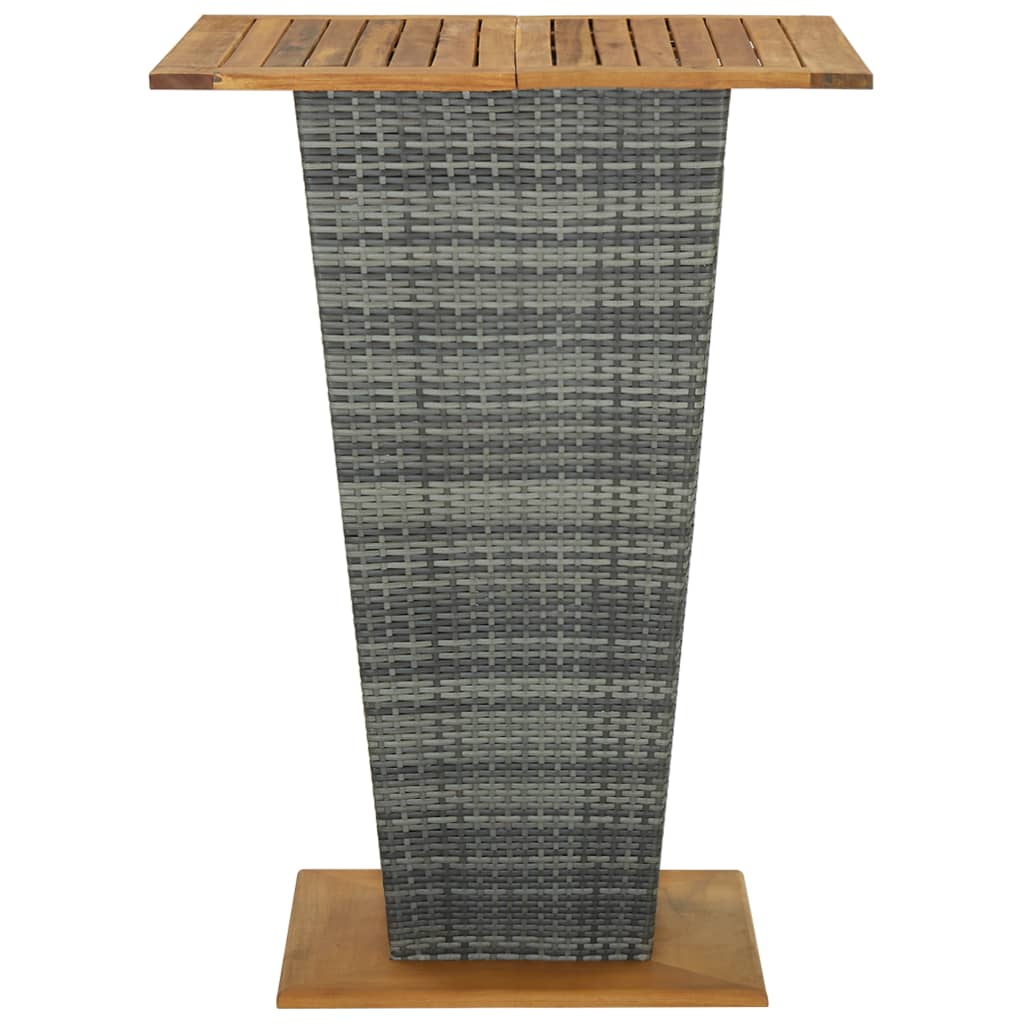 5-Tlg. Gartenbar-Set Mit Kissen Poly Rattan