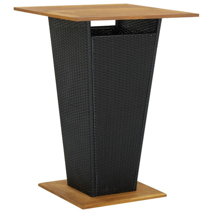 9-Tlg. Gartenbar-Set Mit Kissen Poly Rattan