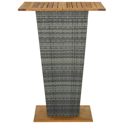 9-Tlg. Gartenbar-Set Mit Kissen Poly Rattan
