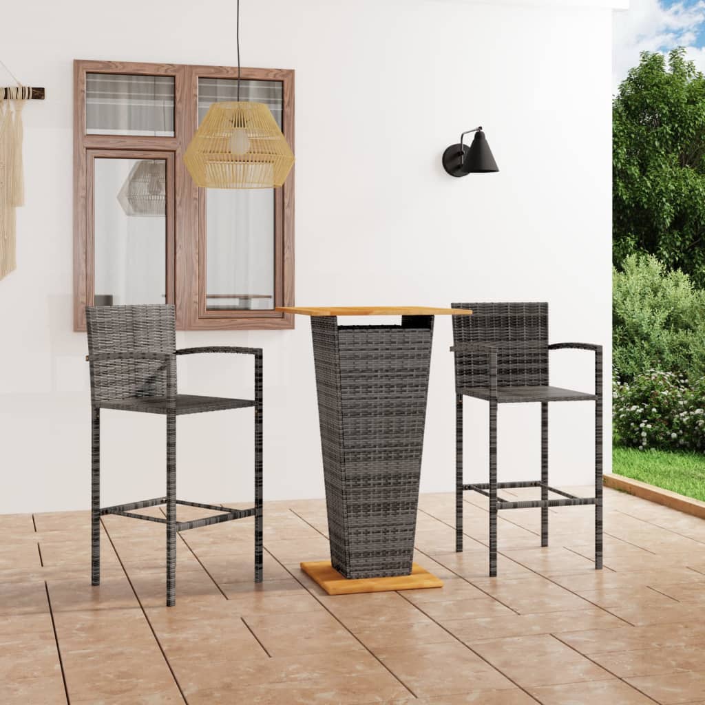 3-Tlg. Gartenbar-Set
