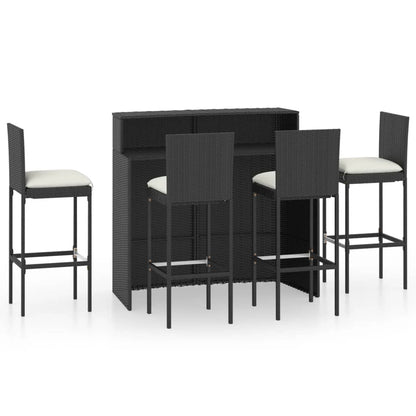 5-Tlg. Gartenbar-Set Mit Kissen