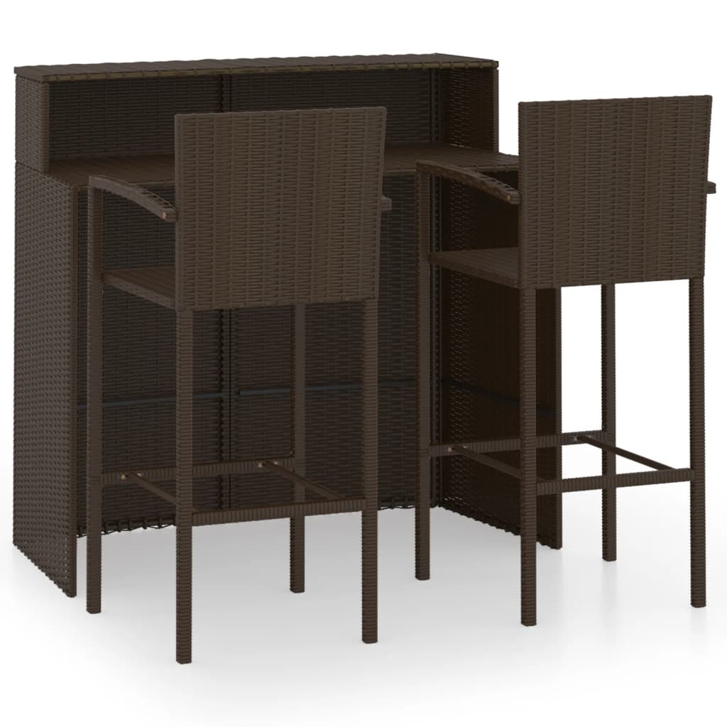 3-Tlg. Gartenbar-Set