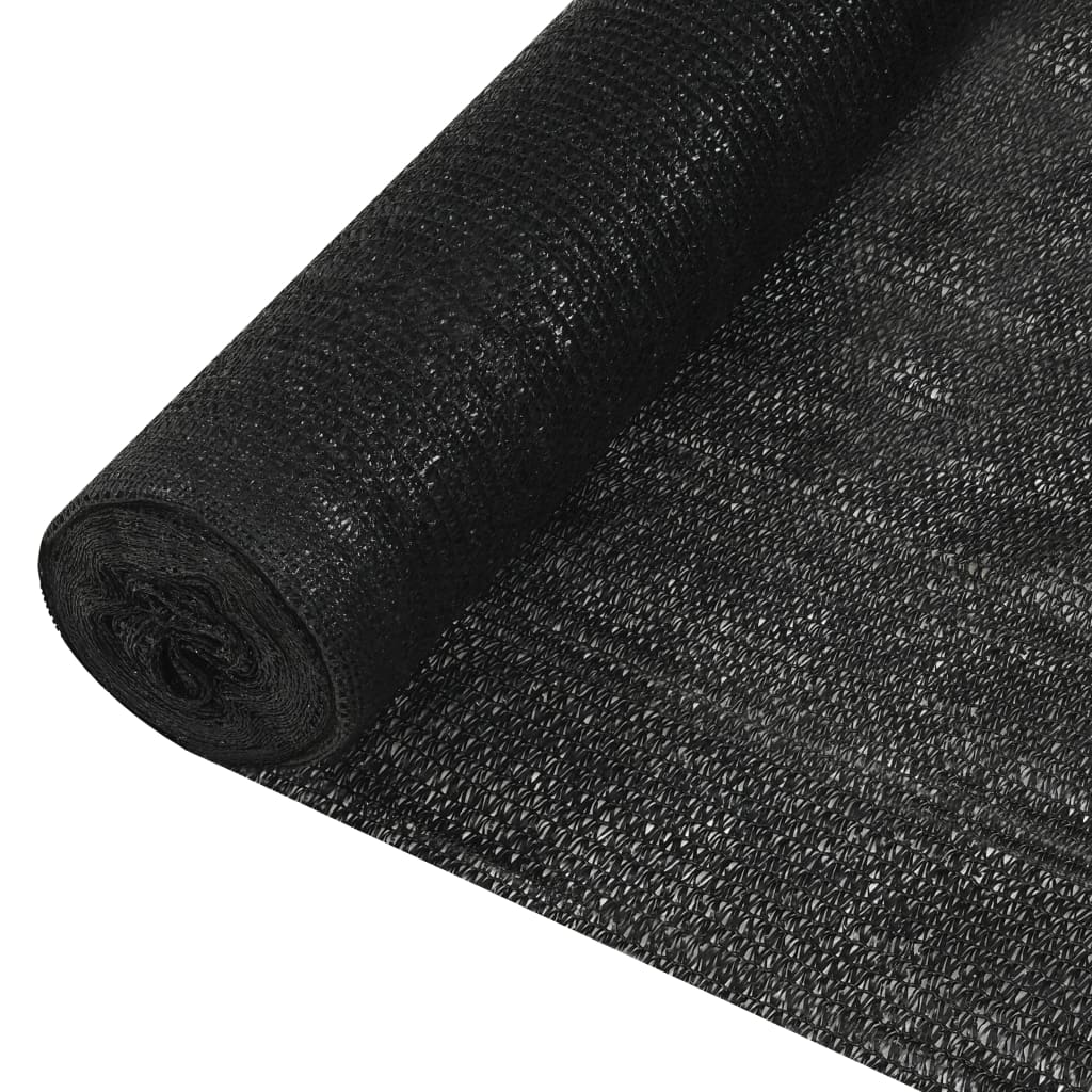 Zaunblende 2X10 M Hdpe 150 G/M² Schwarz