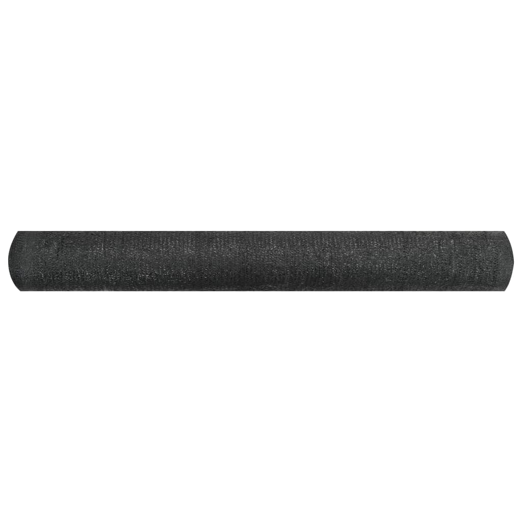 Zaunblende 2X25 M Hdpe 195 G/M² Schwarz