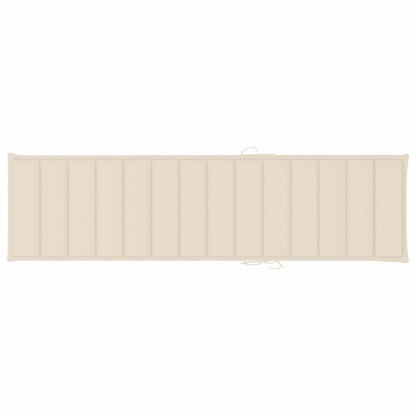 Sonnenliege Mit Auflage Massivholz Teak