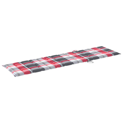 Sonnenliege Mit Auflage Massivholz Teak