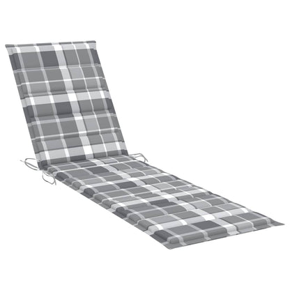 Sonnenliege Mit Auflage Massivholz Teak