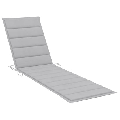 Sonnenliege Mit Tisch Und Auflage Massivholz Teak