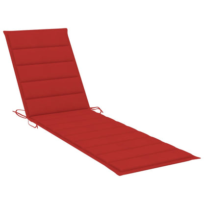Sonnenliege Mit Tisch Und Auflage Massivholz Teak