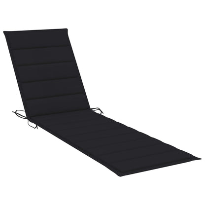 Sonnenliege Mit Tisch Und Auflage Massivholz Teak