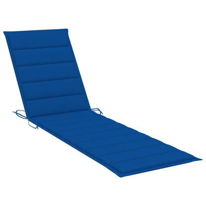 Sonnenliege Mit Tisch Und Auflage Massivholz Teak