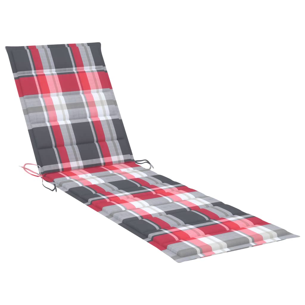 Sonnenliege Mit Tisch Und Auflage Massivholz Teak