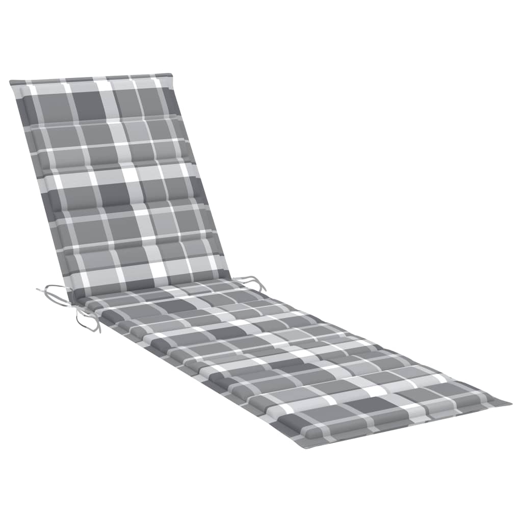 Sonnenliege Mit Tisch Und Auflage Massivholz Teak
