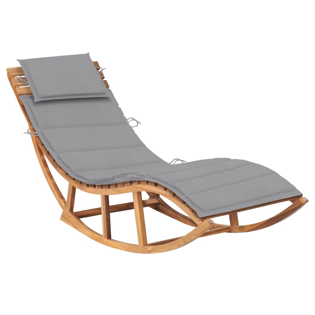 Schaukelliege Mit Auflage Massivholz Teak