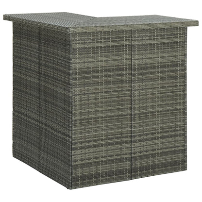 8-Tlg. Gartenbar-Set Mit Kissen Poly Rattan