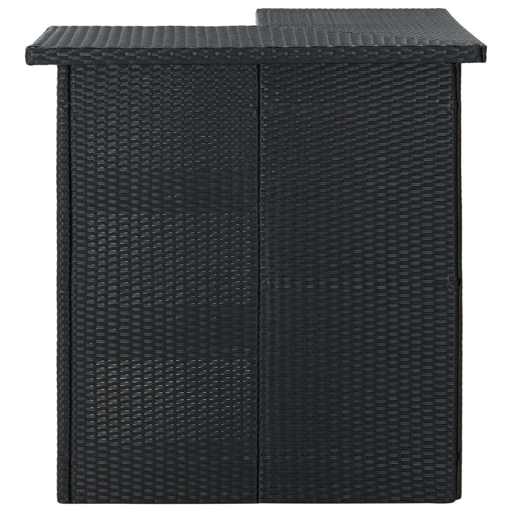 16-Tlg. Gartenbar-Set Mit Kissen Poly Rattan