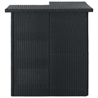 16-Tlg. Gartenbar-Set Mit Kissen Poly Rattan