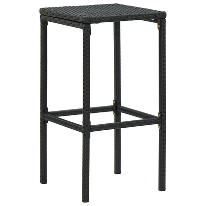 16-Tlg. Gartenbar-Set Mit Kissen Poly Rattan