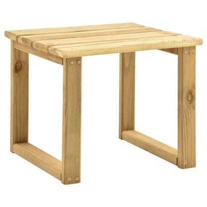 Garten-Sonnenliege Mit Tisch Und Auflage Kiefer Imprägniert