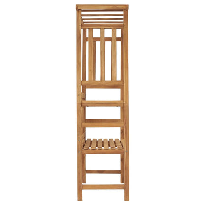 Gartenbank Mit Pergola 115 Cm Massivholz Teak Blau