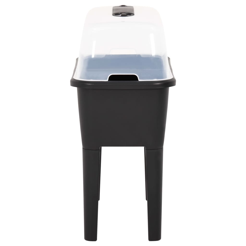 Hochbeet 77X38,7X82 Cm Pp Dunkelbraun