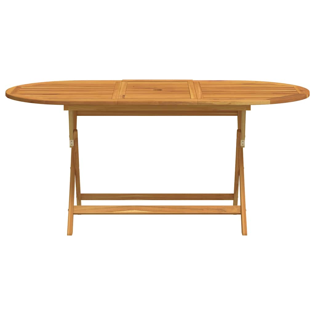 Klappbarer Gartentisch 160X85X75 Cm Massivholz Eukalyptus