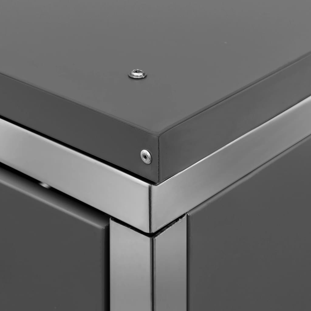 Mülltonnenbox Für 1 Tonne 69X77,5X112,5 Cm Edelstahl