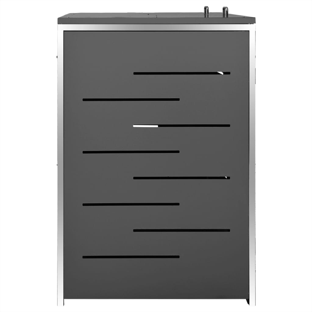 Mülltonnenbox Für 2 Tonnen 138X77,5X112,5 Cm Edelstahl
