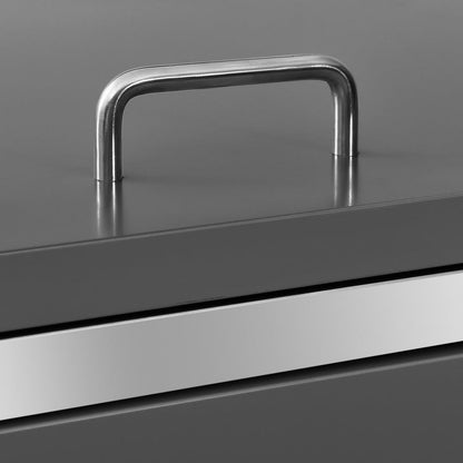 Mülltonnenbox Für 3 Tonnen 207X77,5X115 Cm Edelstahl