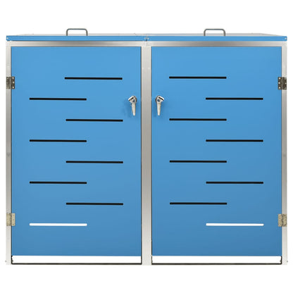 Mülltonnenbox Für 2 Tonnen 138X77,5X112,5 Cm Edelstahl