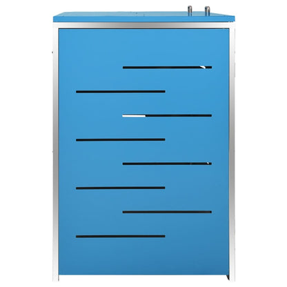 Mülltonnenbox Für 2 Tonnen 138X77,5X112,5 Cm Edelstahl