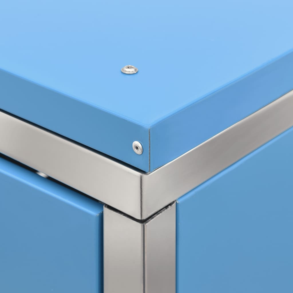Mülltonnenbox Für 3 Tonnen 207X77,5X112,5 Cm Edelstahl