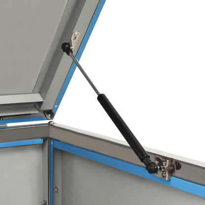 Mülltonnenbox Für 4 Tonnen 276,5X77,5X112,5 Cm Edelstahl