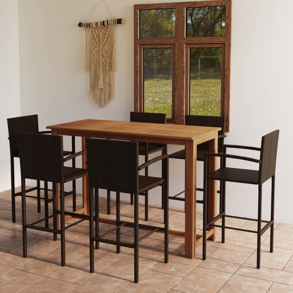7-Tlg. Gartenbar-Set