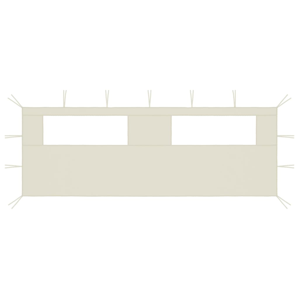 Pavillon-Seitenwand Mit Fenstern 6X2 M